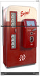 Load image into Gallery viewer, Vending Machine Magnet Skin on Model Type Top Freezer Refrigerator
