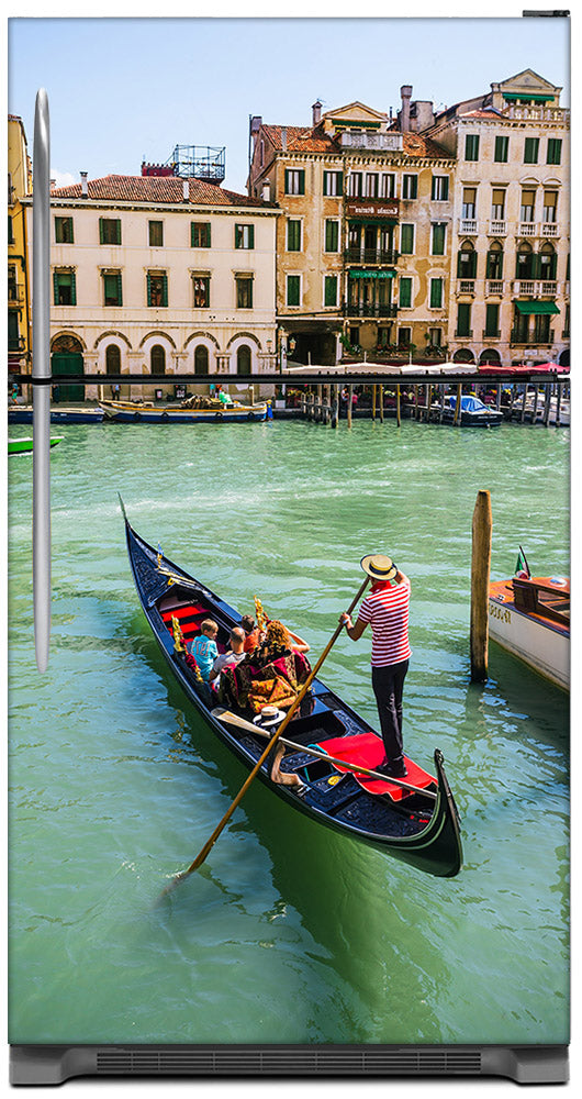 Venice Italy Magnet Skin on Model Type Top Freezer Refrigerator