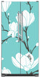Load image into Gallery viewer, White Magnolias Magnet Skin on Model Type Side by Side Refrigerator
