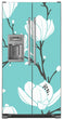 Load image into Gallery viewer, White Magnolias Magnet Skin on Model Type Side by Side Refrigerator with Ice Maker Water Dispenser

