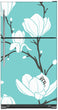 Load image into Gallery viewer, White Magnolias Magnet Skin on Model Type Top Freezer Refrigerator
