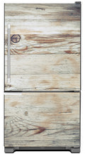 White Wood Panels Magnet Skin Panel on Refrigerator Model Type Bottom Freezer Fridge