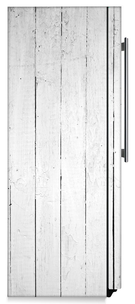 Magnetic White Wood Refrigerator Cover Skin