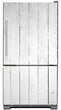 Load image into Gallery viewer, Whitel Wood Planks Magnet Skin Panel on Refrigerator Model Type Bottom Freezer Fridge
