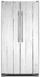 Load image into Gallery viewer, Whitel Wood Planks Magnet Skin Panel on Refrigerator Model Type Side by Side Freezer Fridge
