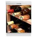 Wine Rack Magnet Skin on White Dishwasher