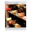 Load image into Gallery viewer, Wine Rack Magnet Skin on White Dishwasher
